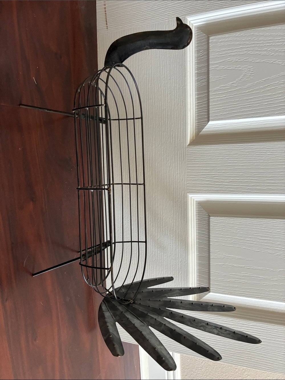 Metal Thanksgiving Turkey Centerpiece Basket